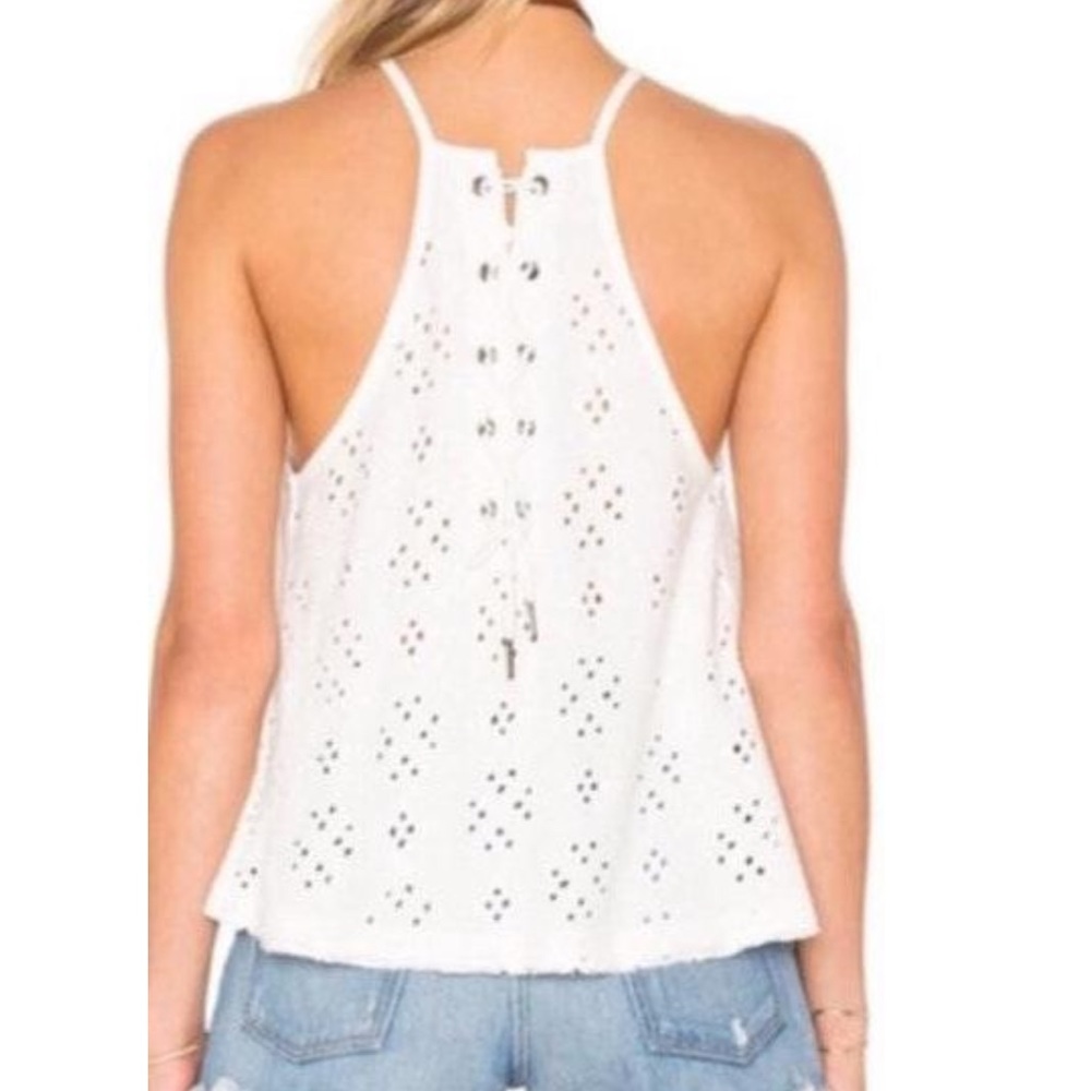Bisby Eyelet Tank, White main image 0